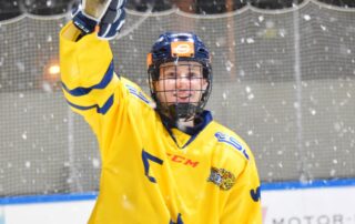 Drei Treffer, drei Vorlagen - Anthony Dillmann trumpfte gegen die ICE DOGS aus Pegnitz gehörig auf.